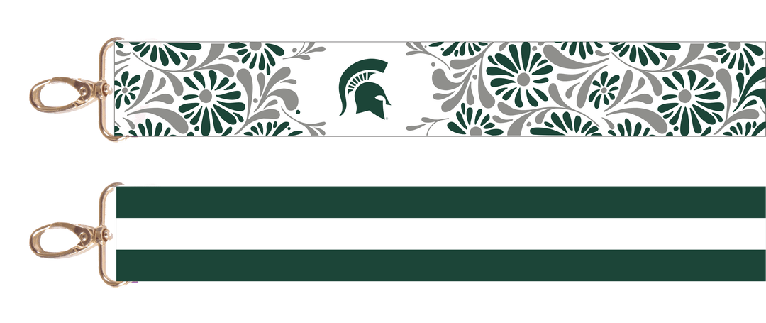 Desden Accessory Default Value Michigan State  Floral Strap by Desden