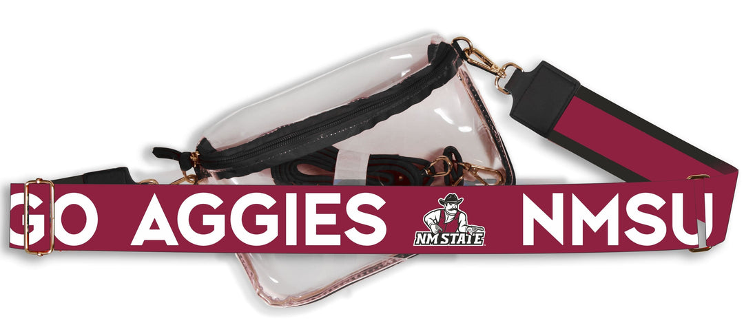 Desden Default Value New Mexico State Hailey Clear Purse with Logo Strap by Desden