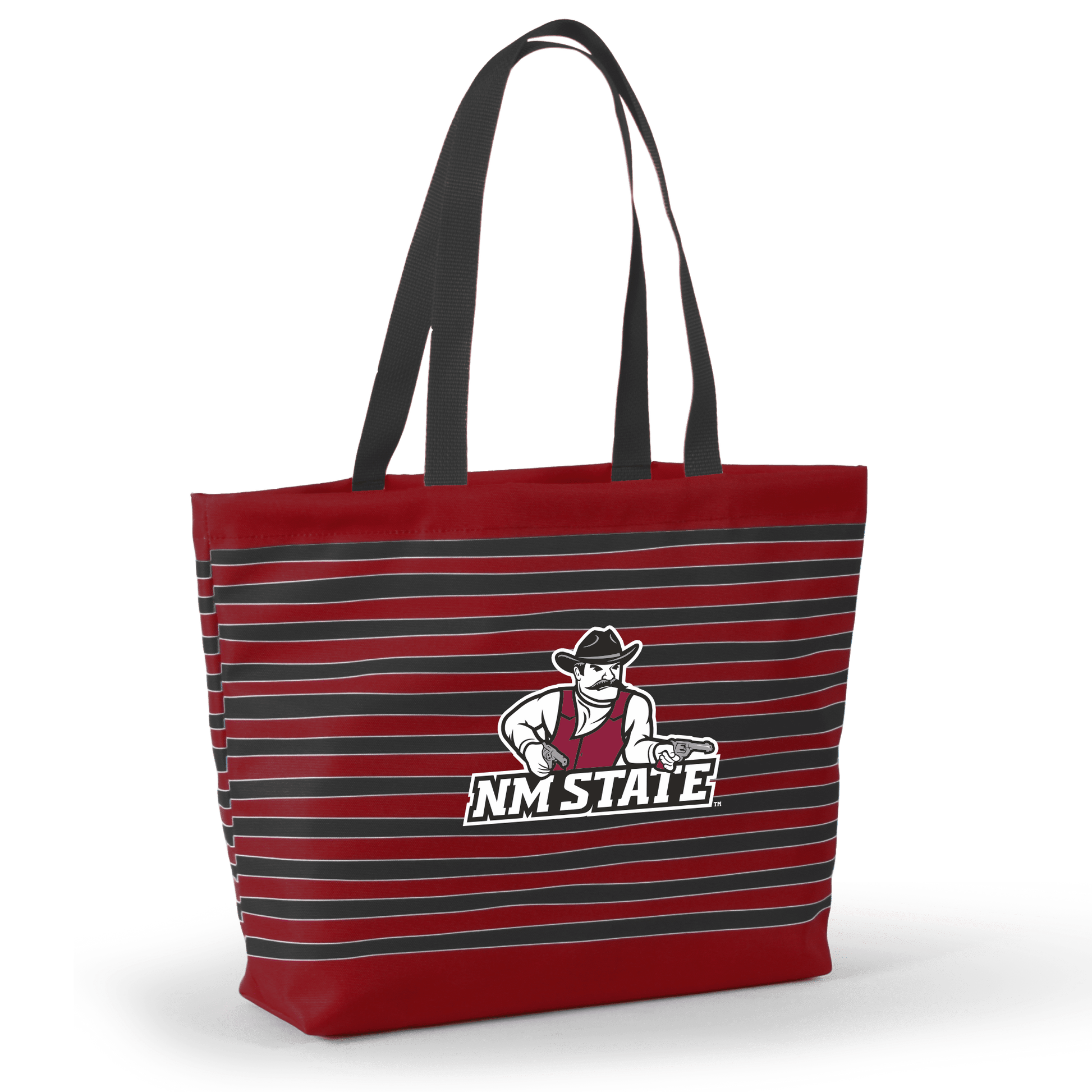 Desden Tote Default Value New Mexico State Tatum Tote Wavy Striped Tote  by Desden