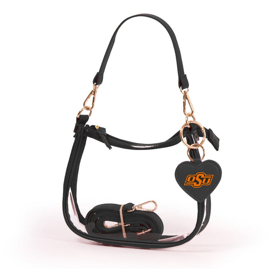 Oklahoma State Clara Clear Crossbody Purse, stadium-approved, officially licensed, by Desden
