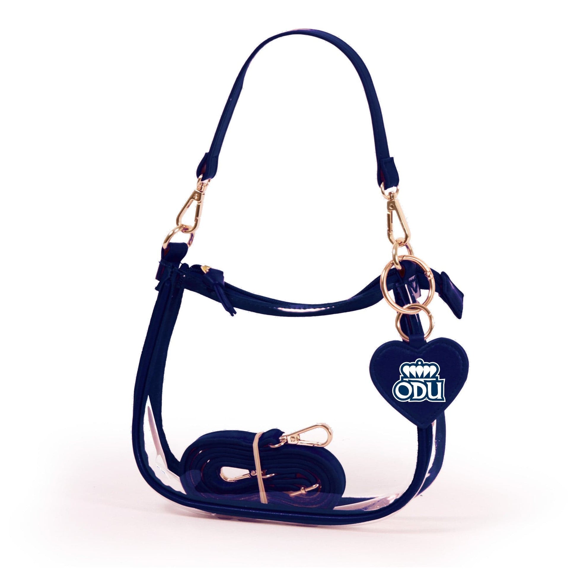 Old Dominion Clara Clear Crossbody Purse, stadium-approved, officially licensed, by Desden