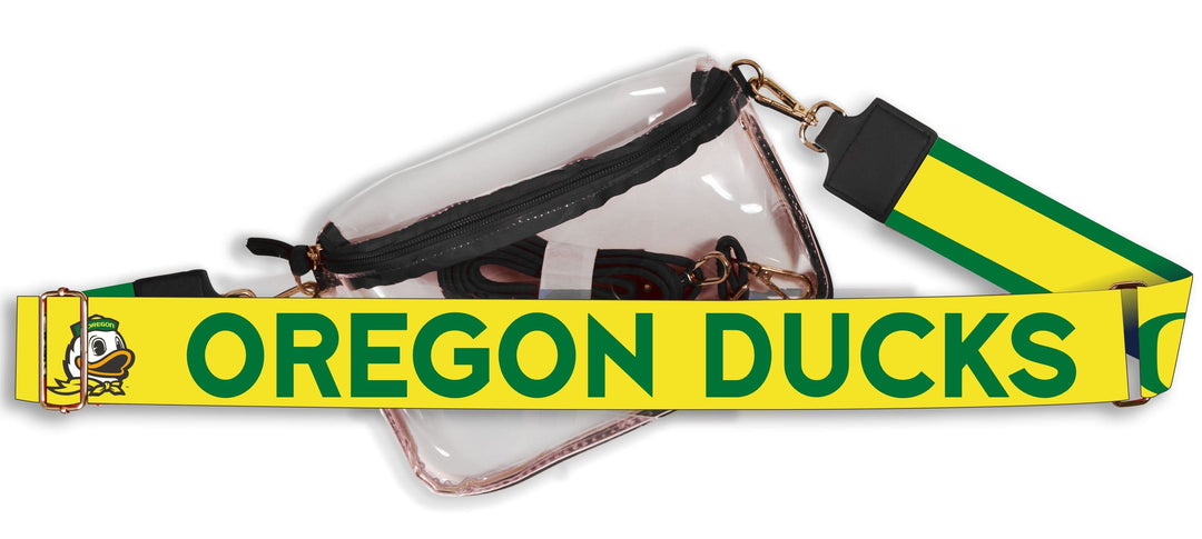 Desden Oregon Ducks Hailey Clear Sling Purse with Logo Strap by Desden