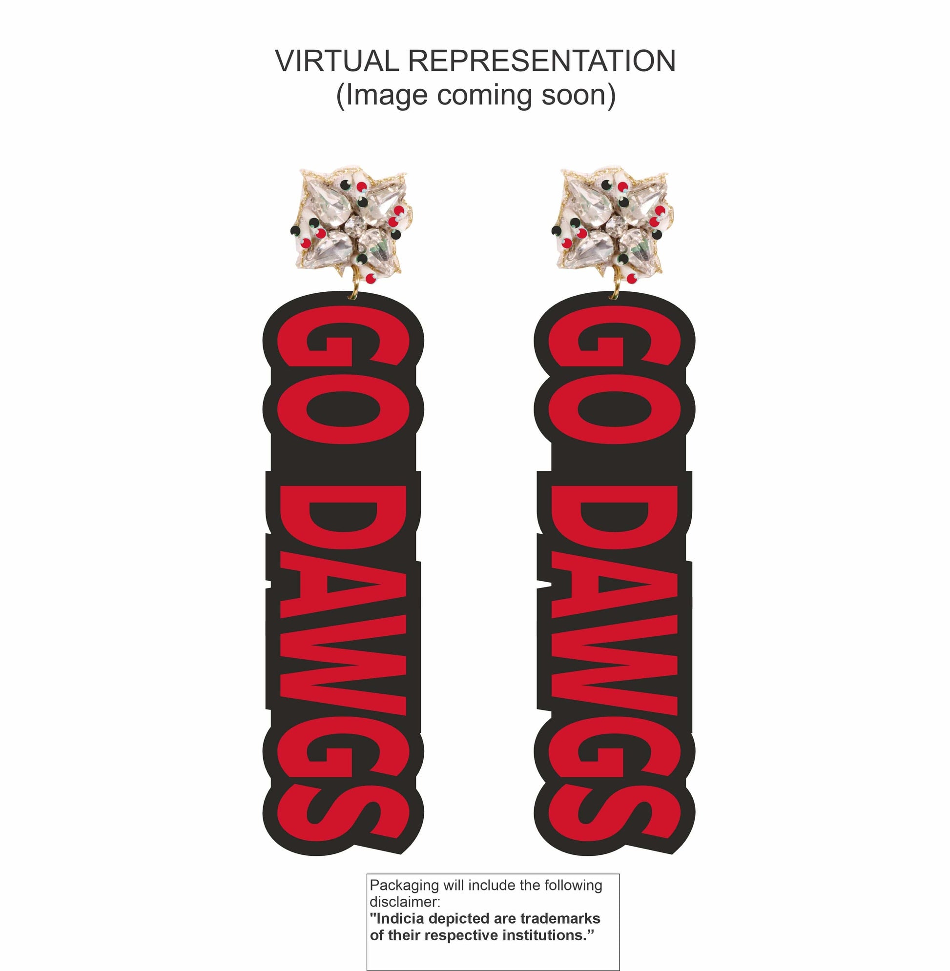 Desden Beaded Cuff Default Value PRE ORDER FOR SPRING DELIVERY 😀 PRE ORDER FOR SPRING DELIVERY 😀 Georgia Go Dawgs Beaded Earrings in Red and Black by Desden
