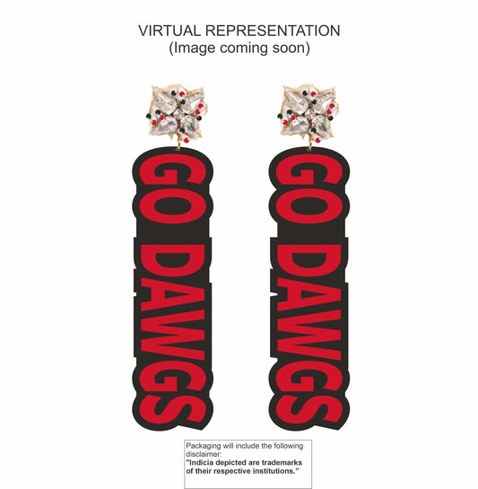 Desden Beaded Cuff Default Value PRE ORDER FOR SPRING DELIVERY 😀 PRE ORDER FOR SPRING DELIVERY 😀 Georgia Go Dawgs Beaded Earrings in Red and Black by Desden