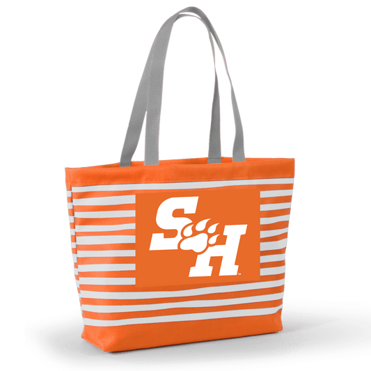 Desden Tote Default Value Sam Houston State Tatum Tote Wavy Striped Tote  by Desden