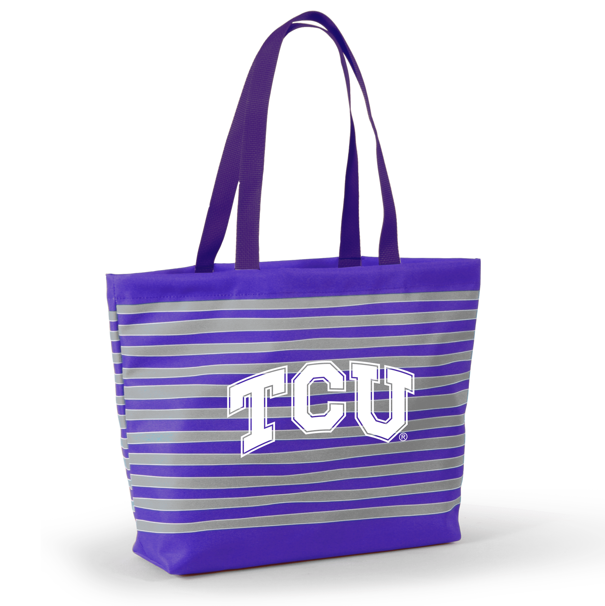 Desden Tote Default Value TCU Tatum Tote Wavy Striped Tote  by Desden