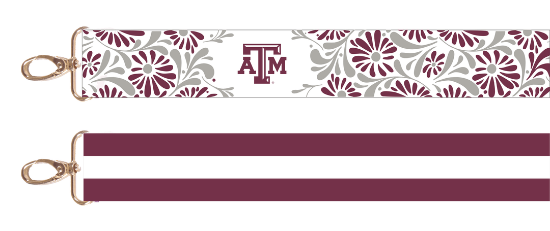 Desden Accessory Default Value Texas A&M  Floral Strap by Desden