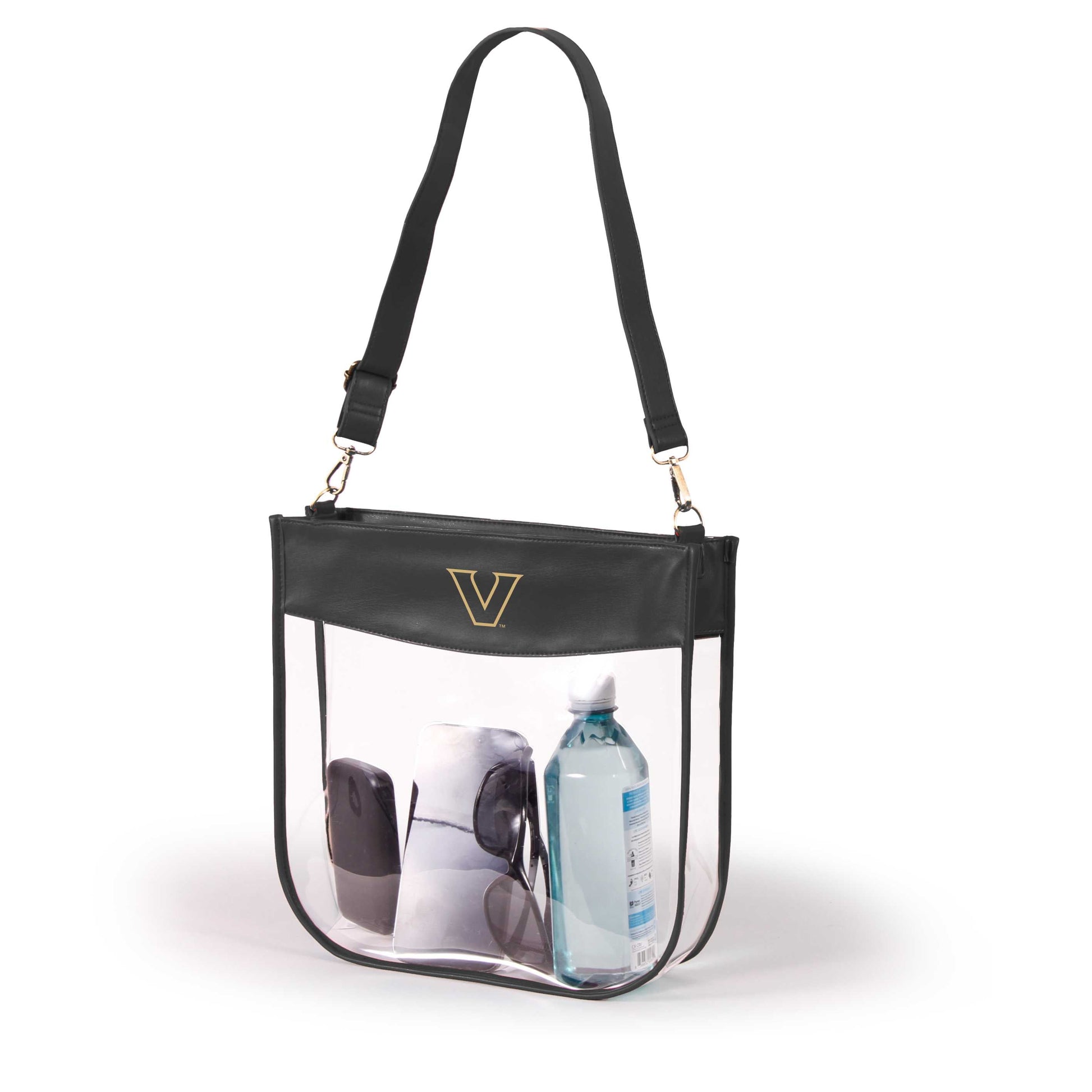 Vanderbilt Kate Large Clear Purse with Zipper, stadium-approved, officially licensed, by Desden