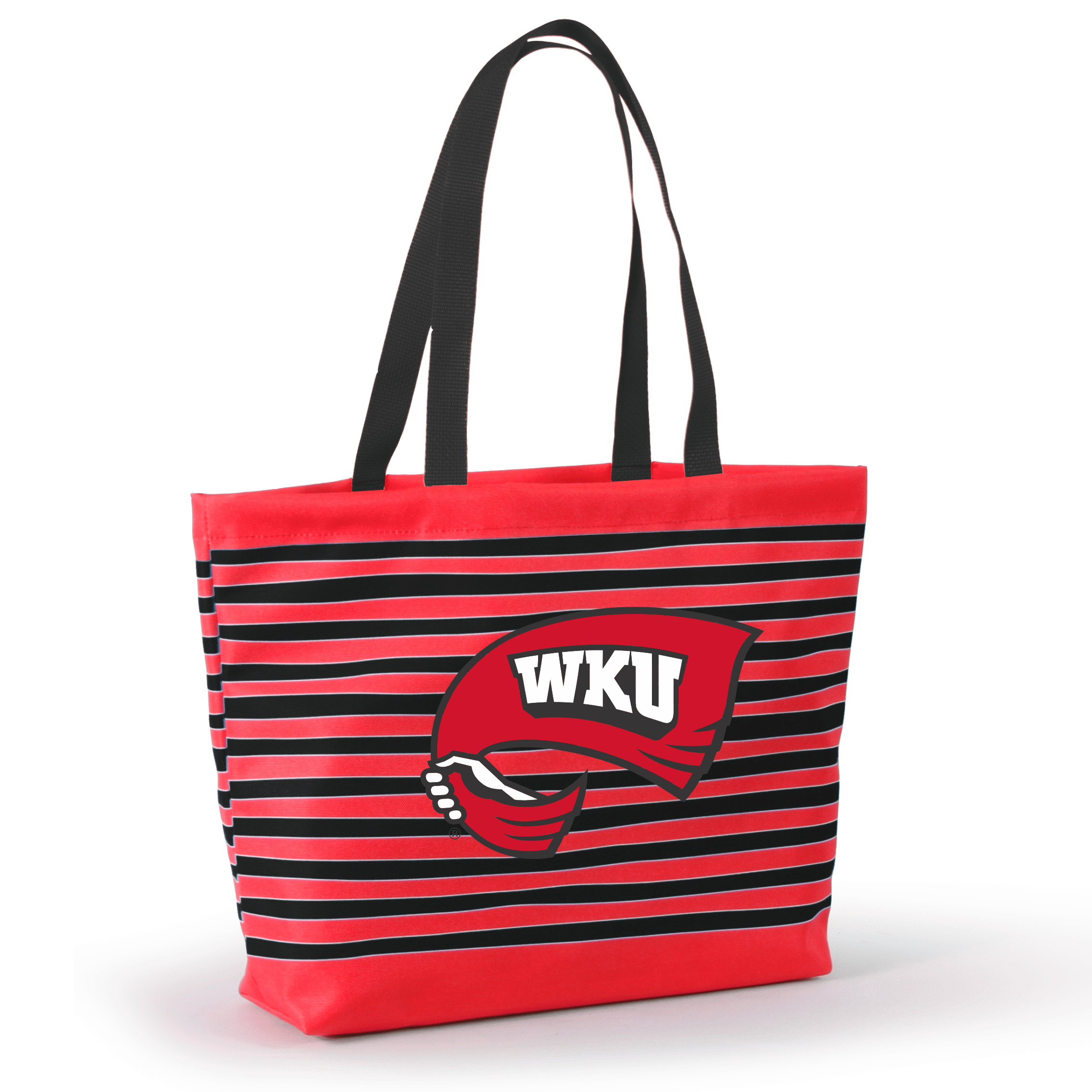 Desden Tote Default Value Western Kentucky Tatum Tote Wavy Striped Tote  by Desden