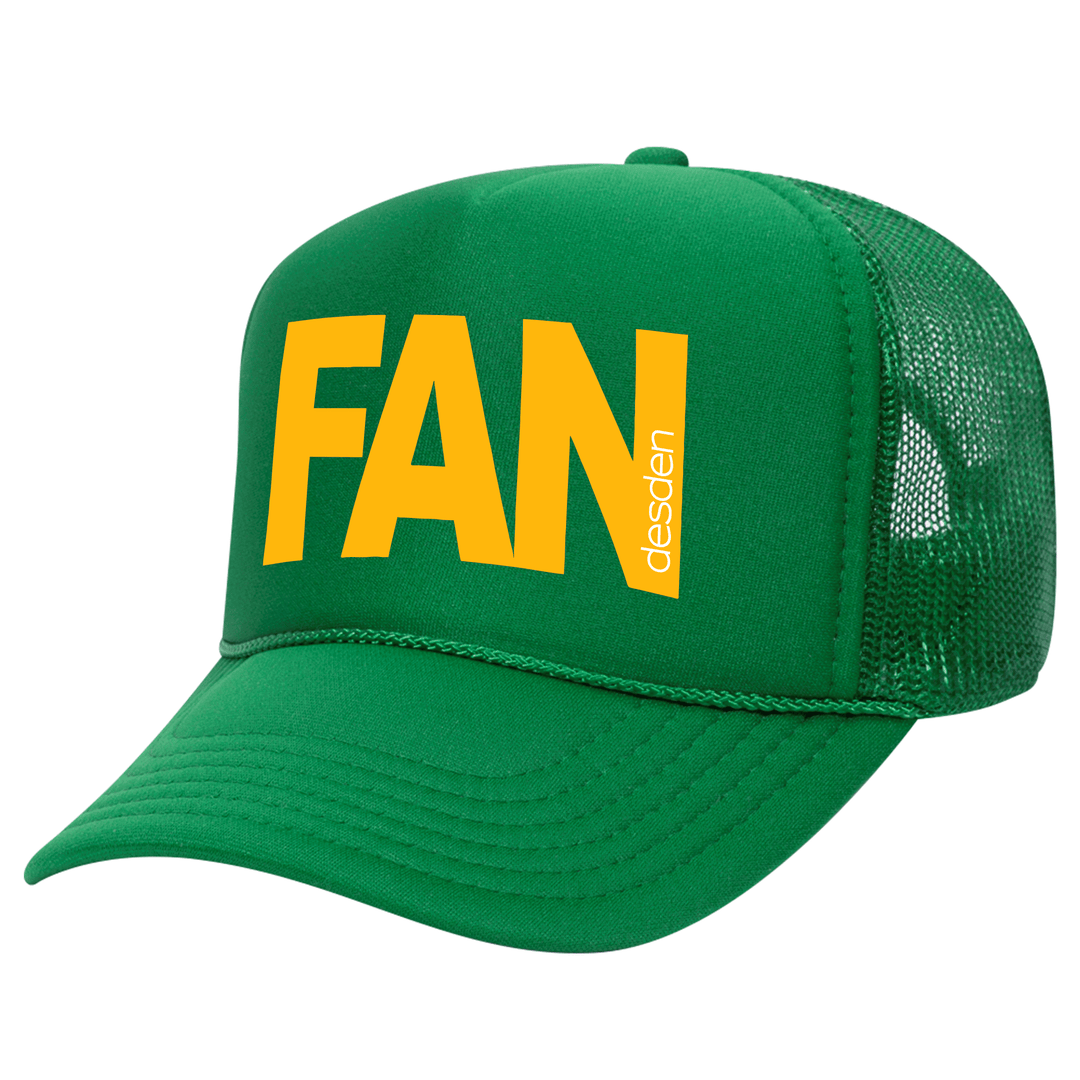 Desden Fan Cap - Green and Gold