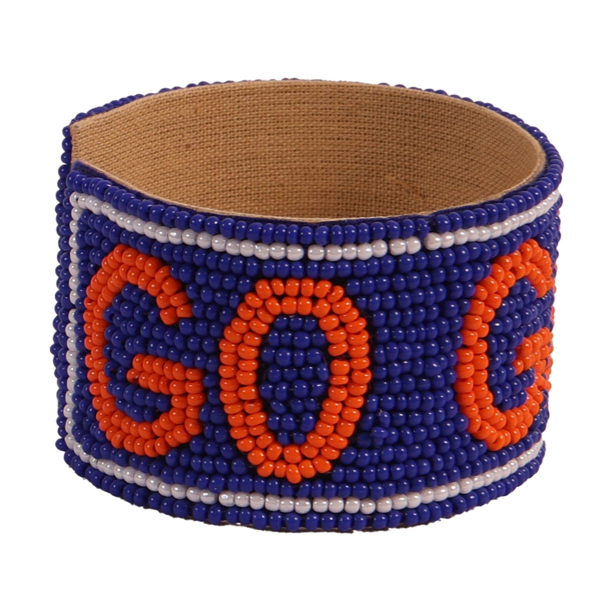 Desden Beaded Cuff Florida Go Gators Beaded Cuff in Royal and Orange by Desden