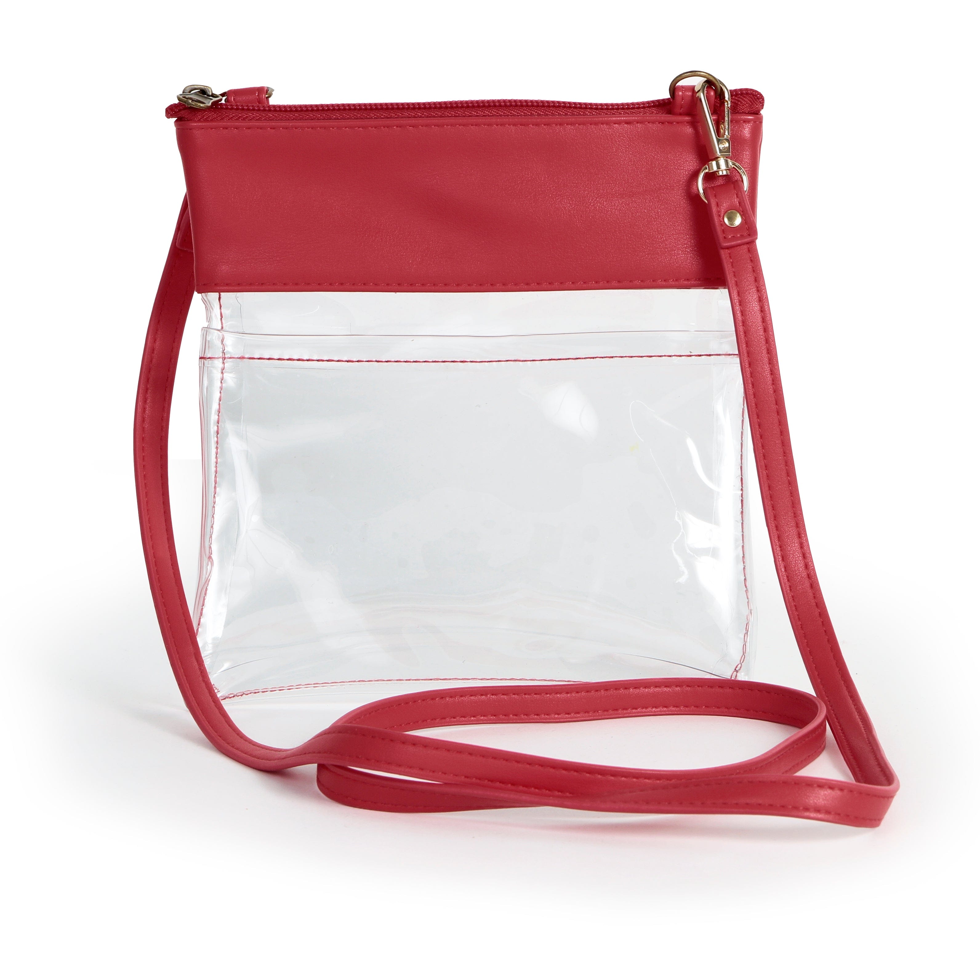 Gameday Crossbody in Vegan Leather - Crimson – Desden