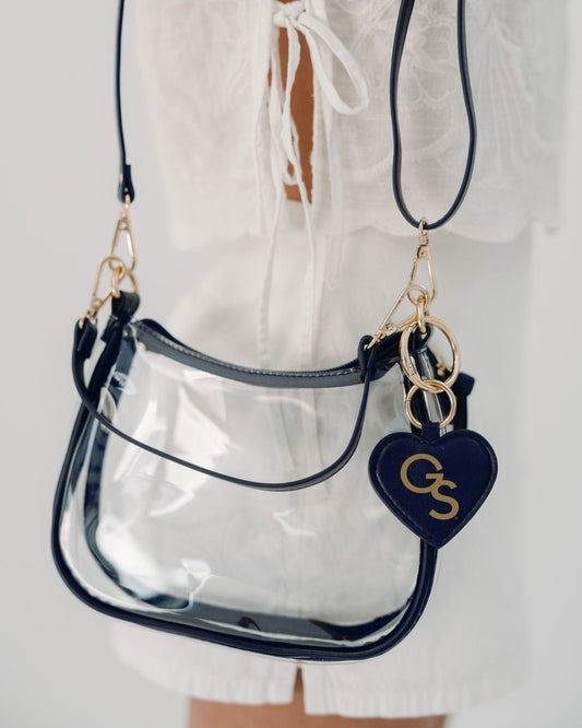 Desden Purse Georgia Southern Eagles Clear Clara Purse with Heart Charm