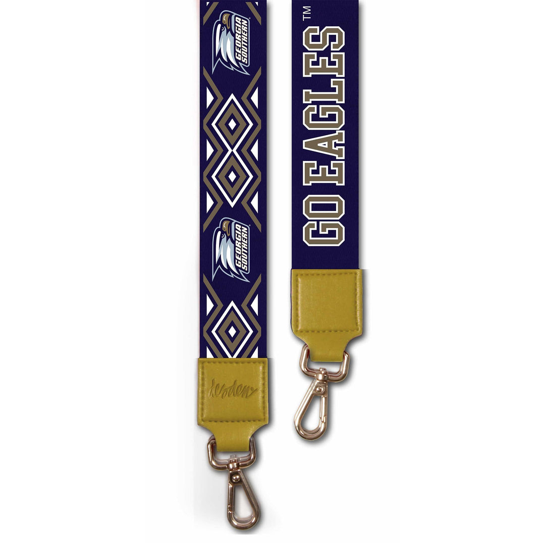 Desden Purse Strap Georgia Southern purse strap in Navy and Gold by Desden - 2" wide bag strap