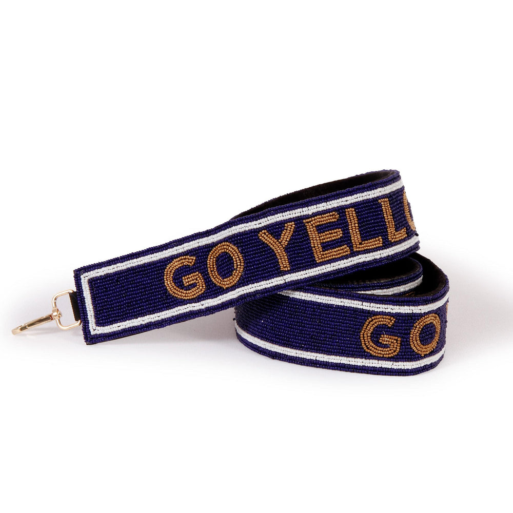 Desden Strap Georgia Tech "Go Yellow Jackets" Beaded Purse Strap by Desden
