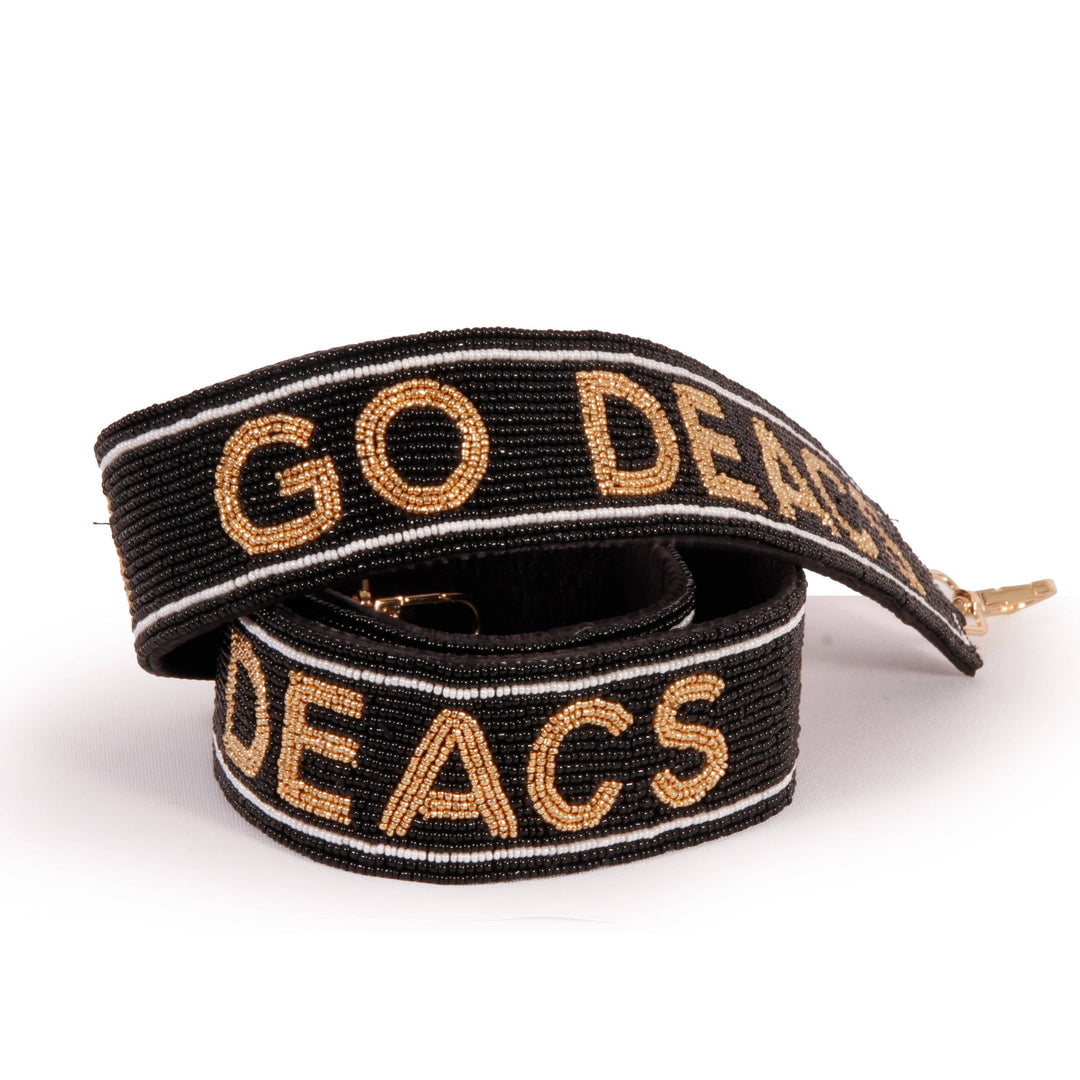 Desden Strap Hand Beaded Purse Straps - Wake Forest Go Deacs