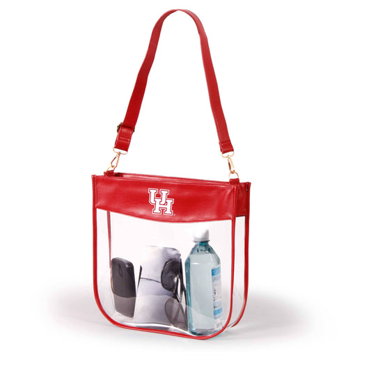 Houston Kate Large Clear Purse with Zipper, stadium-approved, officially licensed, by Desden
