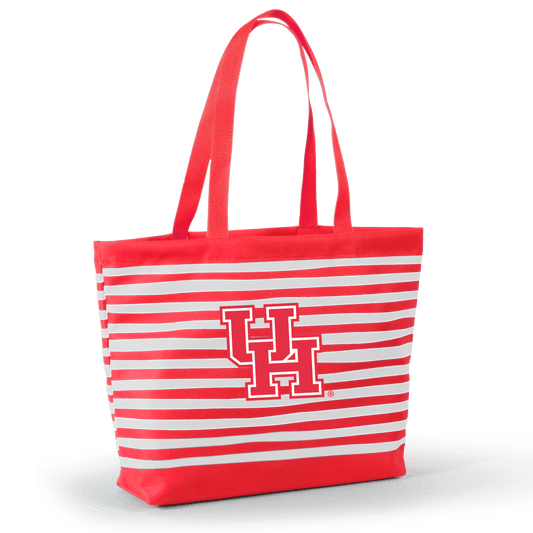 Desden Tote Houston Cougars Tatum Tote Wavy Striped Tote  by Desden