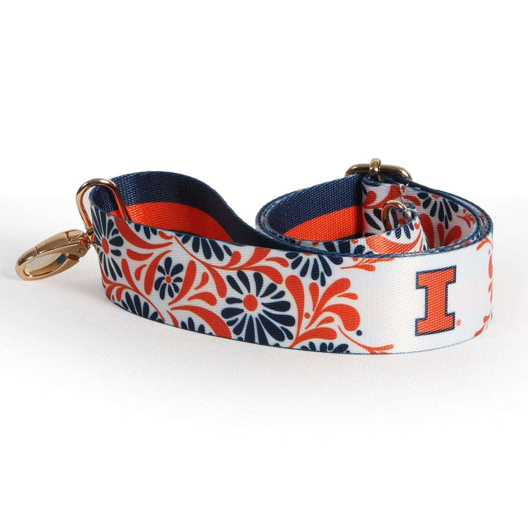 Desden Accessory Illinois Fighting Illini Floral Bag Strap by Desden