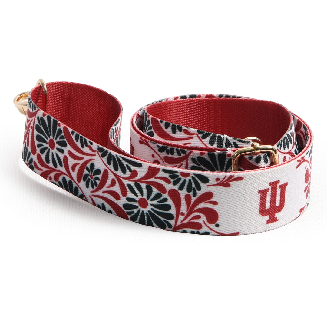 Desden Accessory Indiana  Hoosiers Floral Bag Strap by Desden