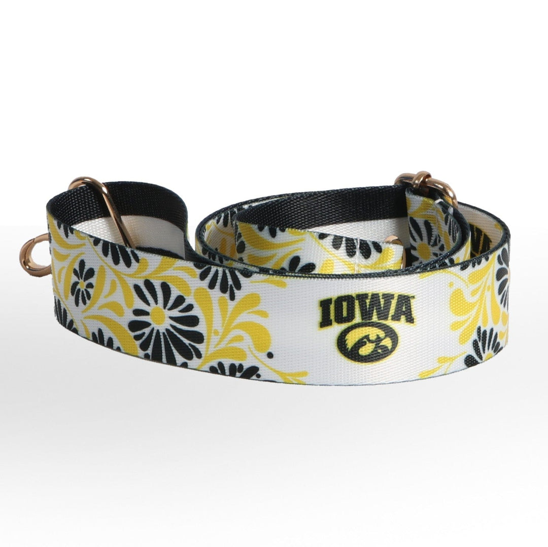 Desden Accessory Iowa  Hawkeyes Floral Bag Strap by Desden