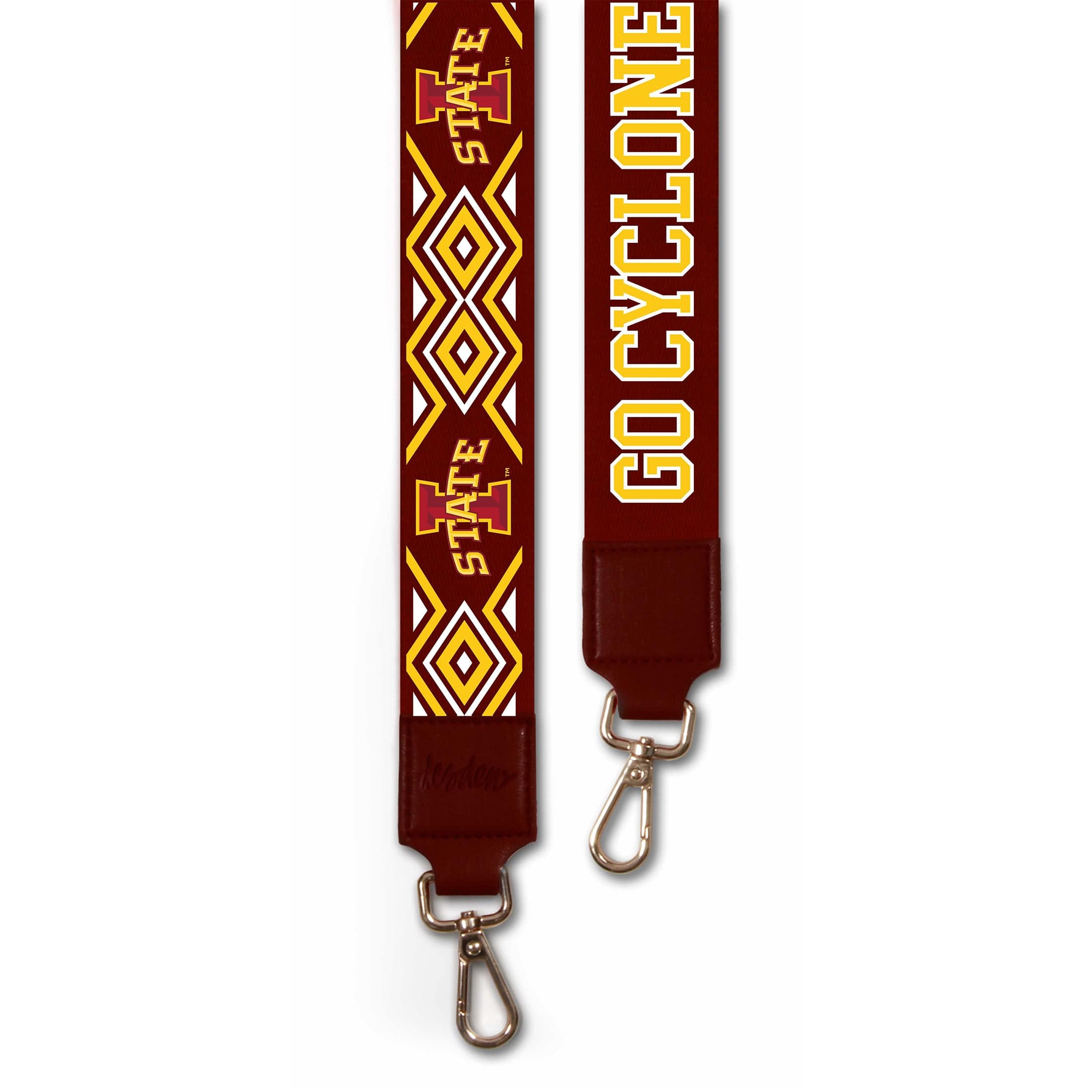 Desden Purse Strap Iowa State University  purse strap in Cardinal and Gold by Desden