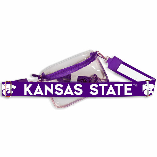 Desden Kansas State Hailey Clear Sling Bag with Logo Strap by Desden