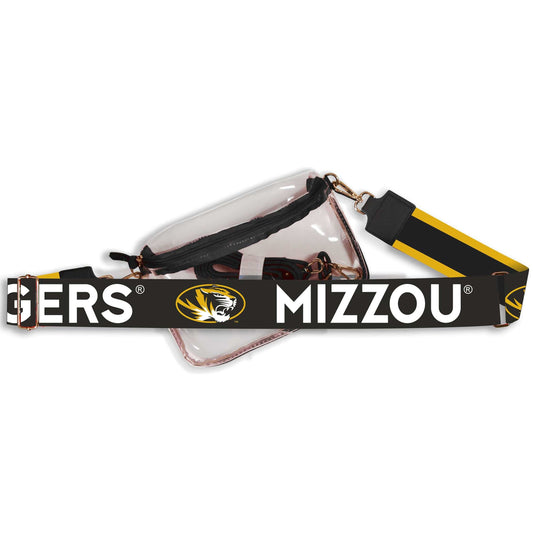 Desden Missouri Hailey Clear Sling Bag with Logo Strap by Desden