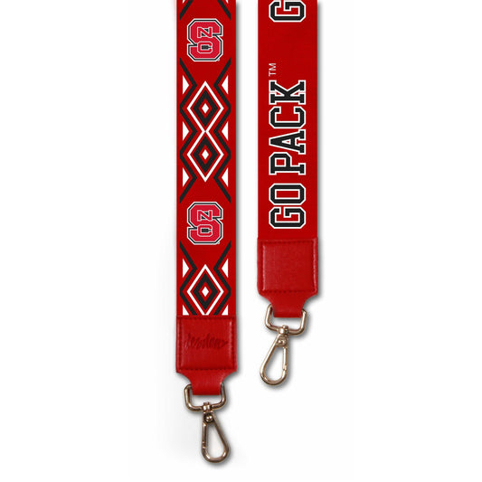 Desden Purse Strap North Carolina State purse strap in Red and Black by Desden