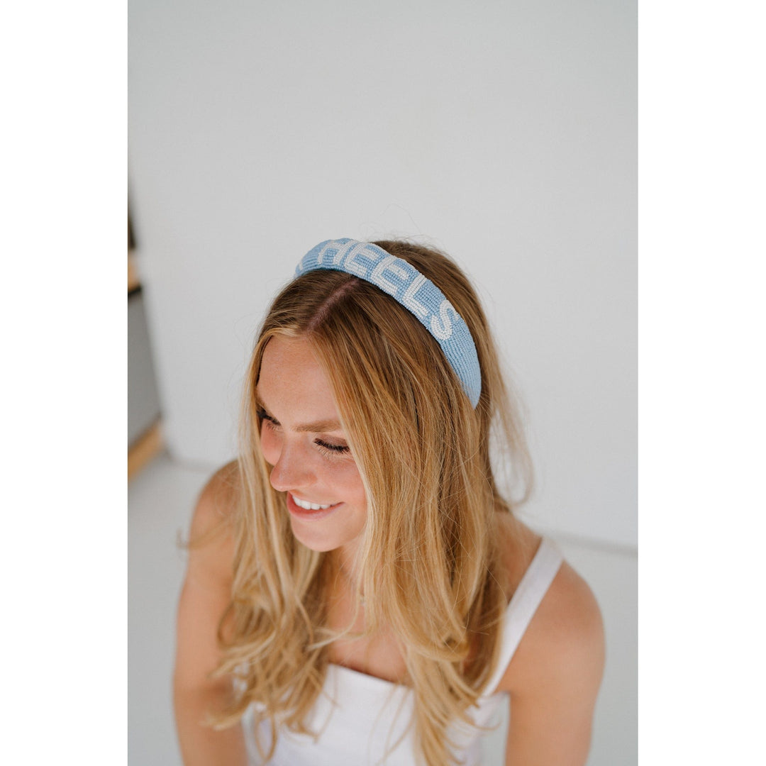 Desden Beaded Headband North Carolina UNC Tarheels Headband  by Desden