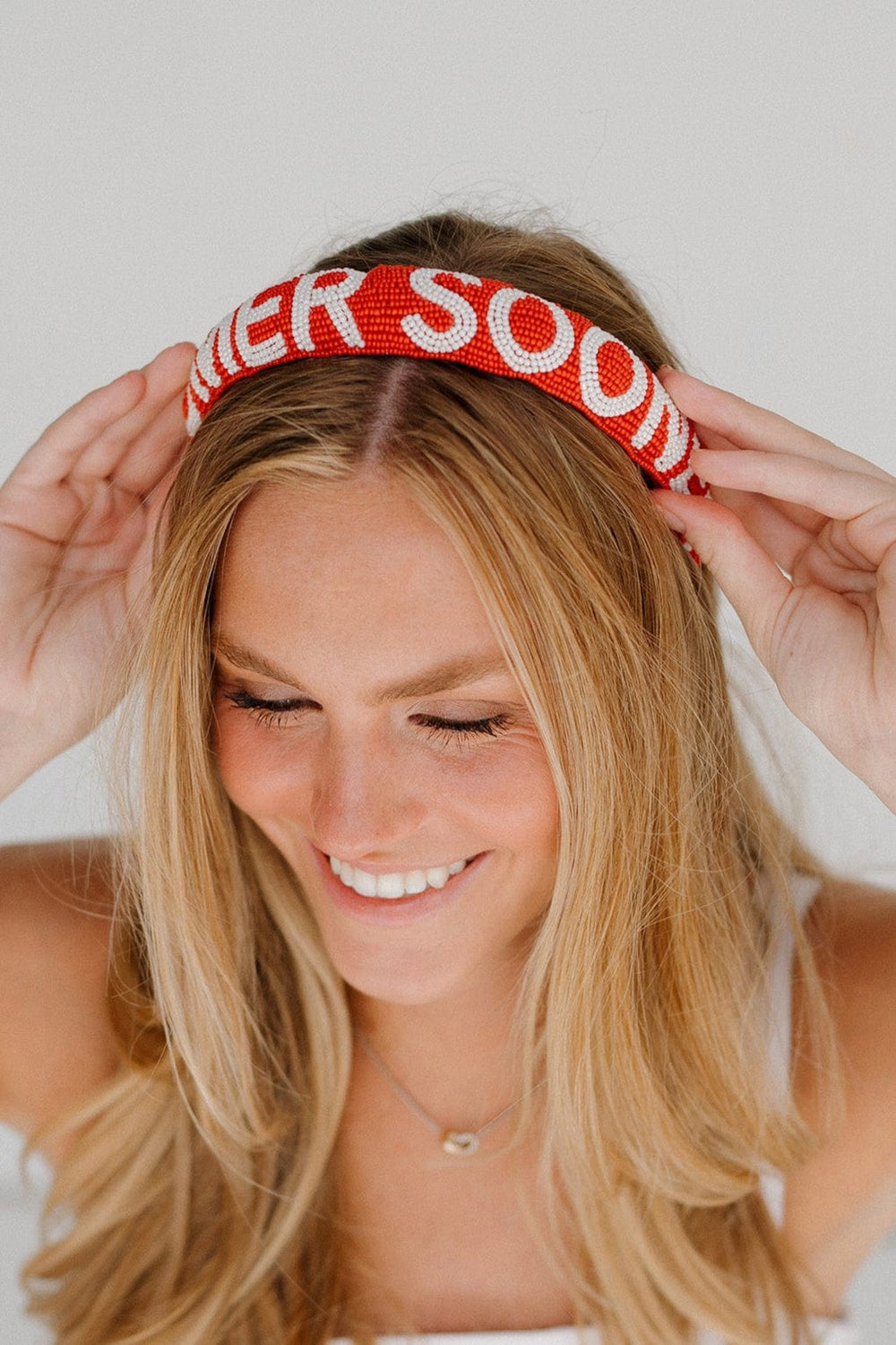 Desden Beaded Headband Oklahoma OU Sooners Headband  by Desden