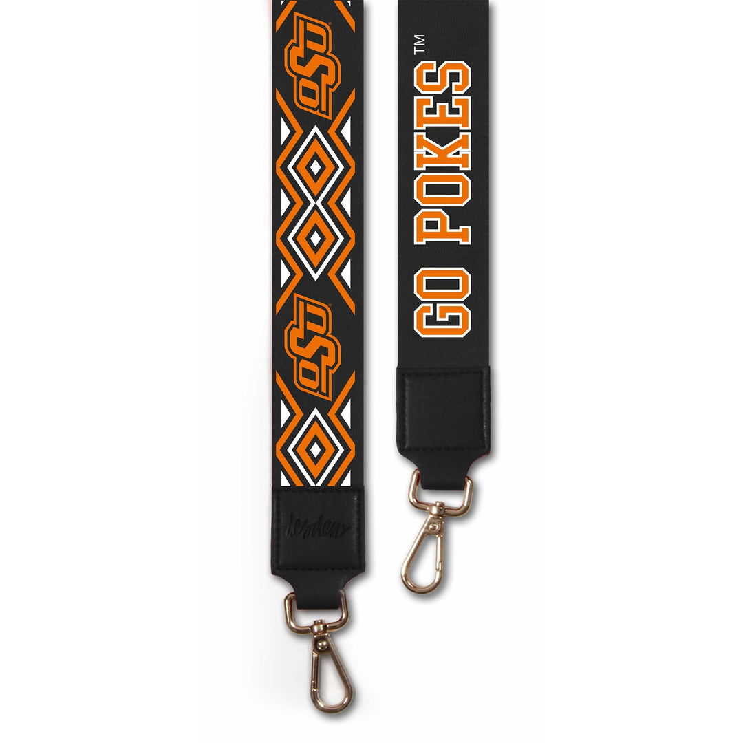 Desden Purse Strap Oklahoma State University Custom Printed Purse Strap in Orange and Black by Desden