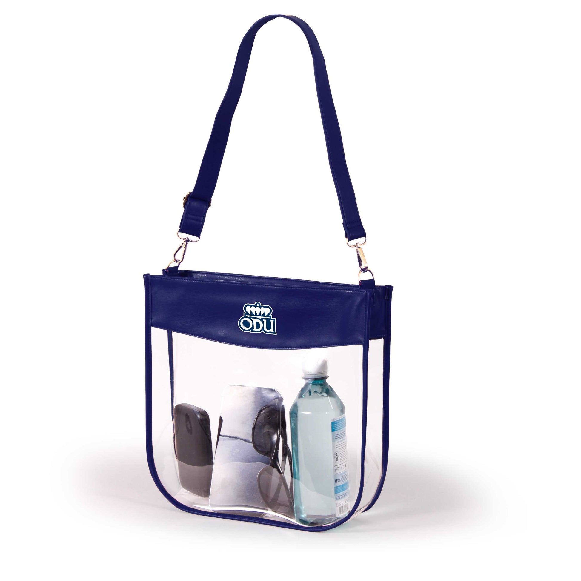 Old Dominion Kate Large Clear Purse with Zipper, stadium-approved, officially licensed, by Desden