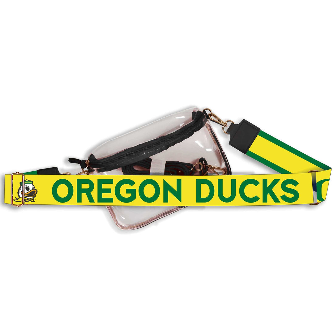 Desden Oregon Ducks Hailey Clear Sling Bag with Logo Strap by Desden