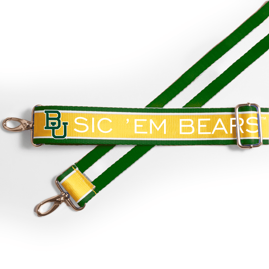 Baylor Bears officially licensed patterned purse strap by Desden
