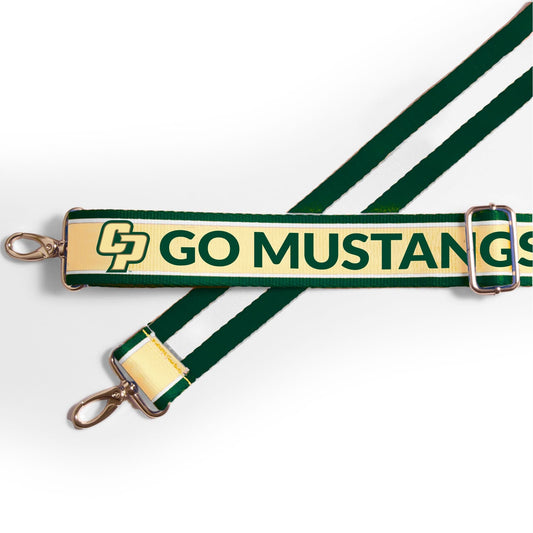 Cal Poly Mustangs officially licensed patterned purse strap by Desden
