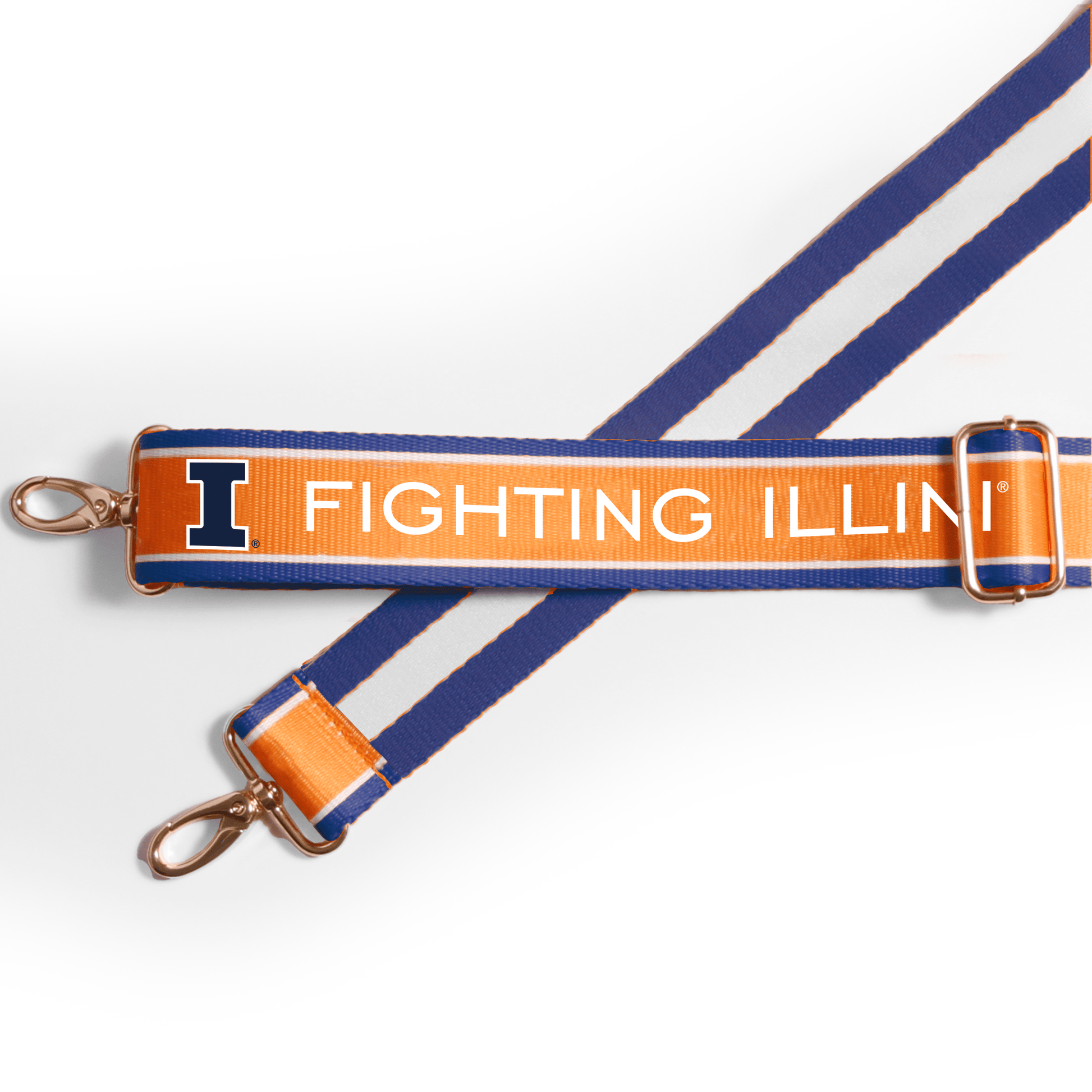 Illinois Fighting Illini officially licensed patterned purse strap by Desden
