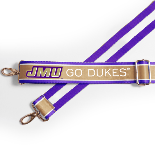 James Madison Dukes officially licensed patterned purse strap by Desden
