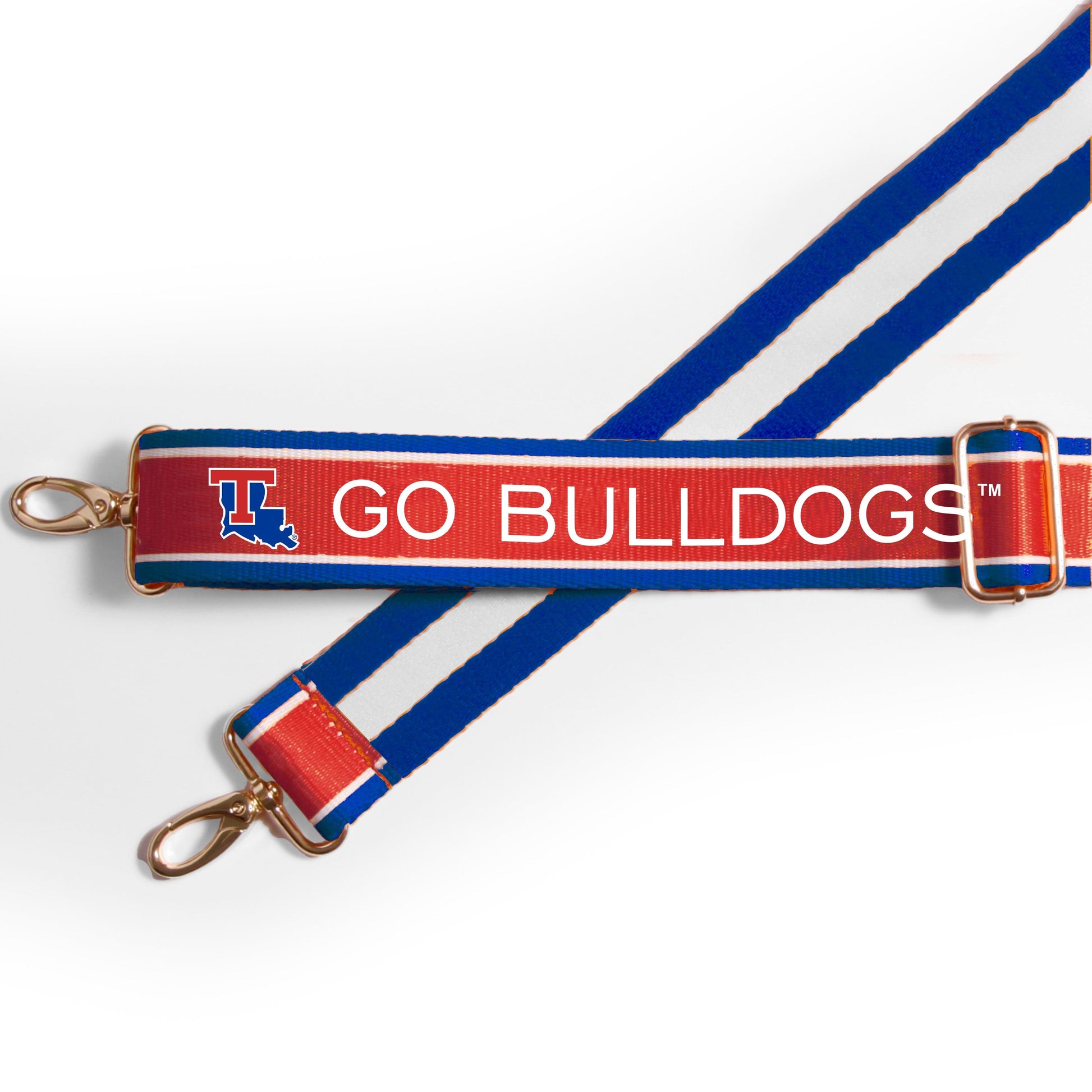 Louisiana Tech Bulldogs officially licensed patterned purse strap by Desden