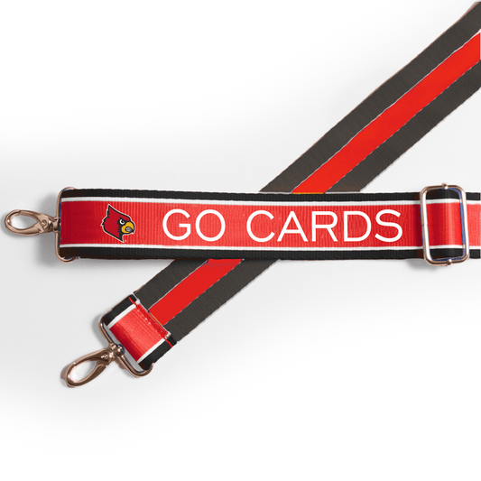 Louisville Cardinals officially licensed patterned purse strap by Desden
