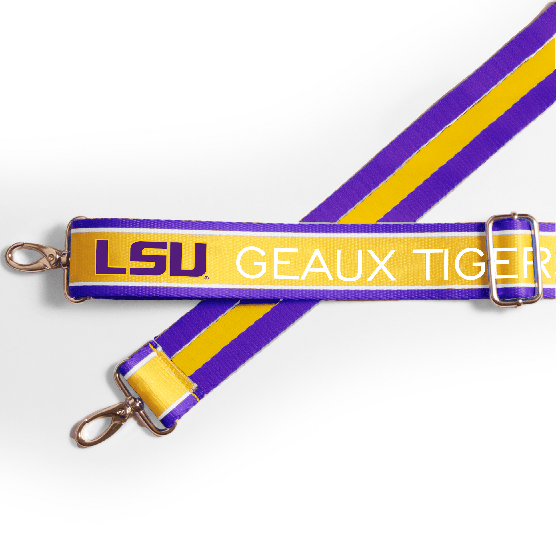 LSU Tigers officially licensed patterned purse strap by Desden