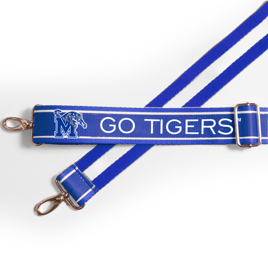 Memphis Tigers officially licensed patterned purse strap by Desden