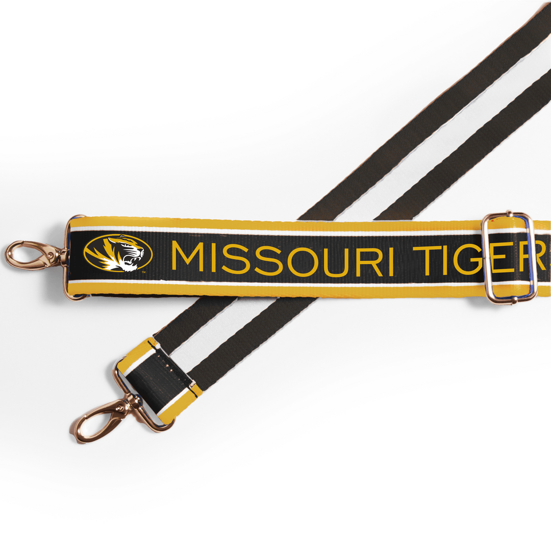 Desden Strap Patterned Shoulder Strap 1.5" - Missouri Tigers
