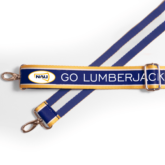 Northern Arizona Lumberjacks officially licensed patterned purse strap by Desden
