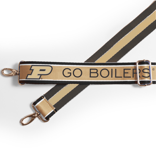 Purdue Boilermakers officially licensed patterned purse strap by Desden