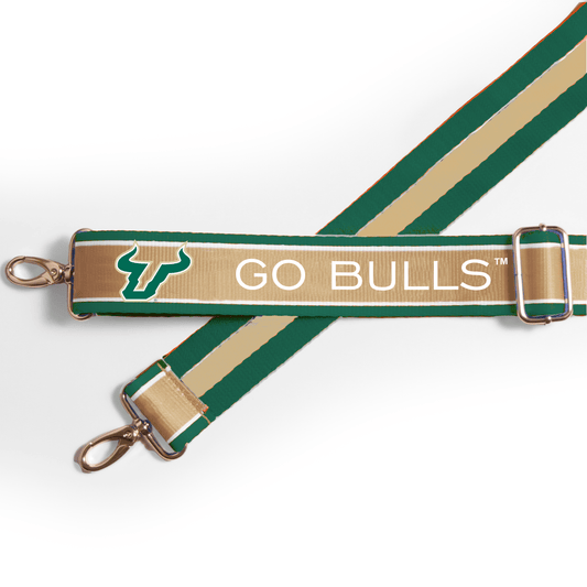 South Florida Bulls officially licensed patterned purse strap by Desden