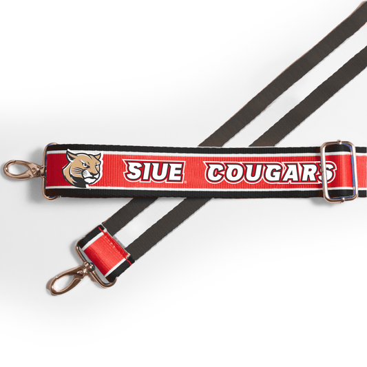 Southern Illinois Cougars officially licensed patterned purse strap by Desden