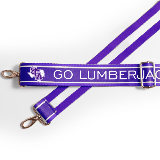 Stephen F. Austin Lumberjacks officially licensed patterned purse strap by Desden
