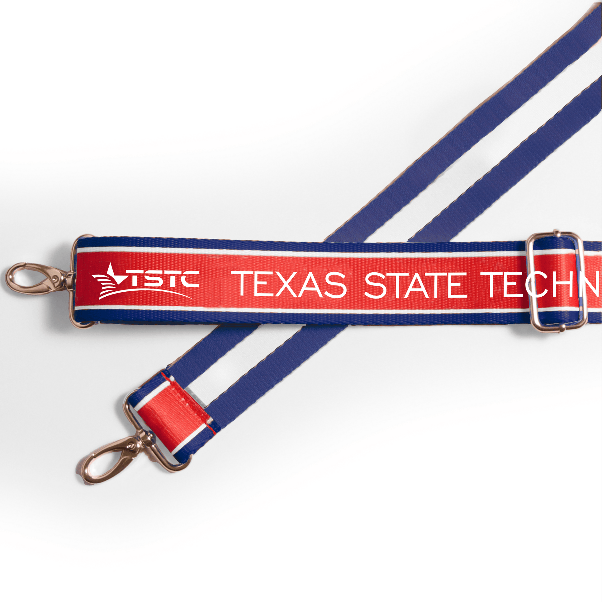 Texas State Technical College officially licensed patterned purse strap by Desden