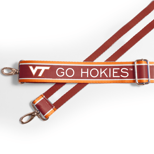 Virginia Tech Hokies officially licensed patterned purse strap by Desden